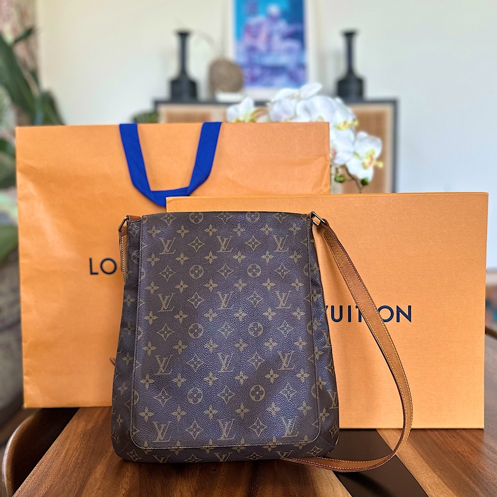 Vintage Louis Vuitton Musette Salsa GM Handbag Full Inclusion GREAT Condition